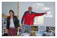 Andre & Marienne showing the smallest and largest bats